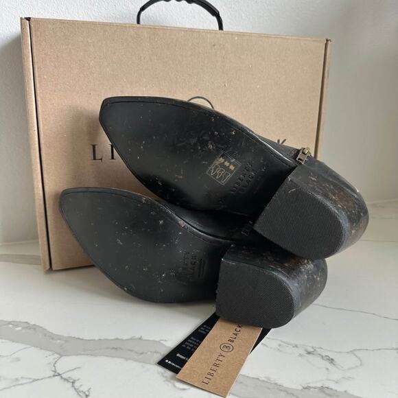 LIBERTY BLACK DALIA ANKLE Cowboy BOOTS IN BLACK 10 - Picture 5 of 7